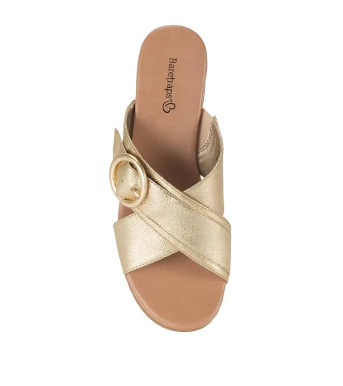 Women Sydney Wedge Sandal Gold Baretraps Wedge Sandals