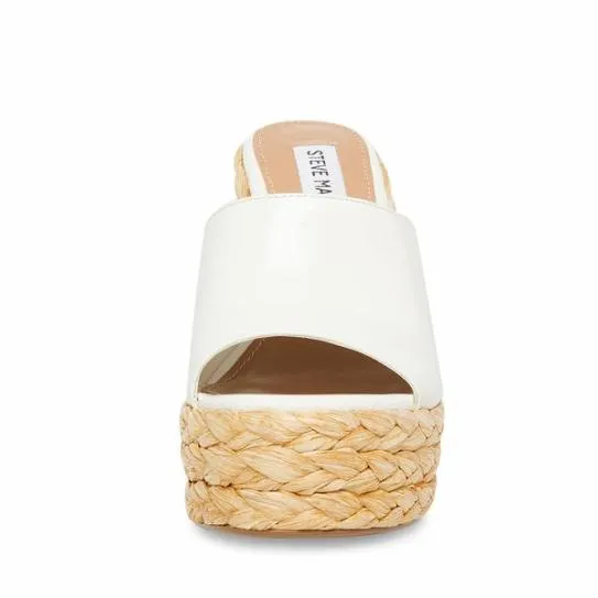 Women TABITHA WHITE PATENT White Patent Steve Madden Sandals Women TABITHA WHITE PATENT White Patent Steve Madden Sandals