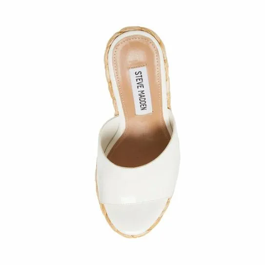 Women TABITHA WHITE PATENT White Patent Steve Madden Sandals Women TABITHA WHITE PATENT White Patent Steve Madden Sandals