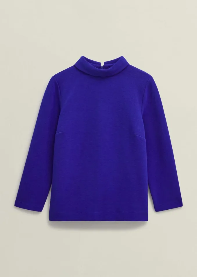 Women Tali Textured Top Eclipse Blue Hobbs Tops