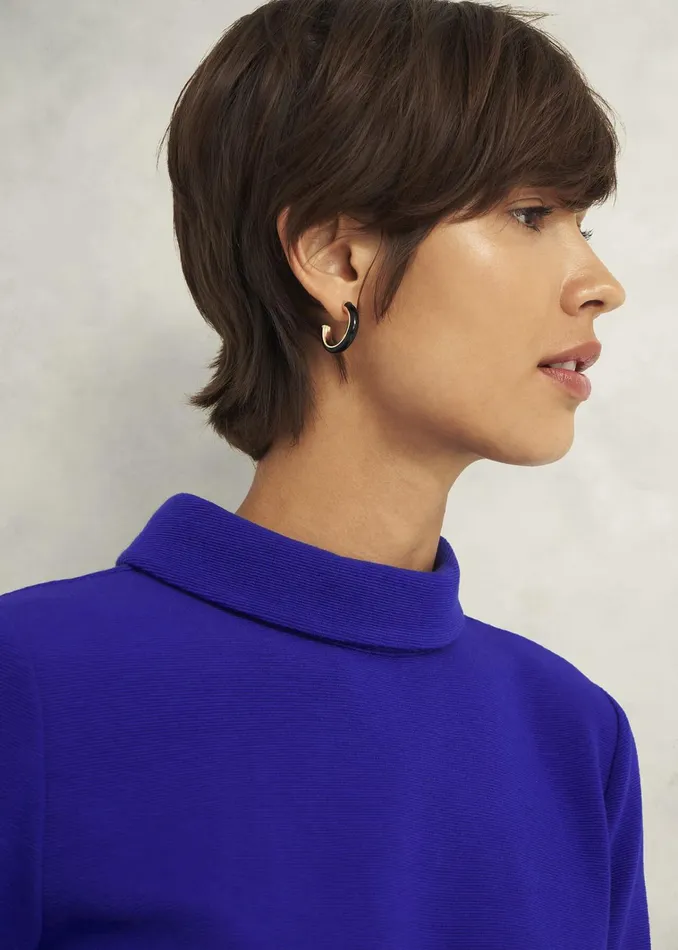 Women Tali Textured Top Eclipse Blue Hobbs Tops