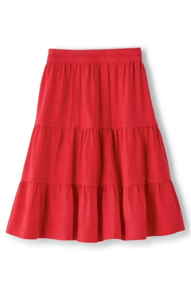 Women Talisa Linen Blend Skirt American Beauty Soft Surroundings Skirts