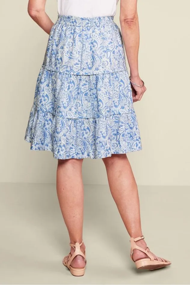 Women Talisa Linen Blend Skirt American Beauty Soft Surroundings Skirts