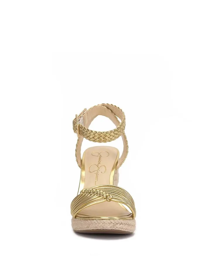Women Talise Braided Wedge In Gold Jessica Simpson Wedges