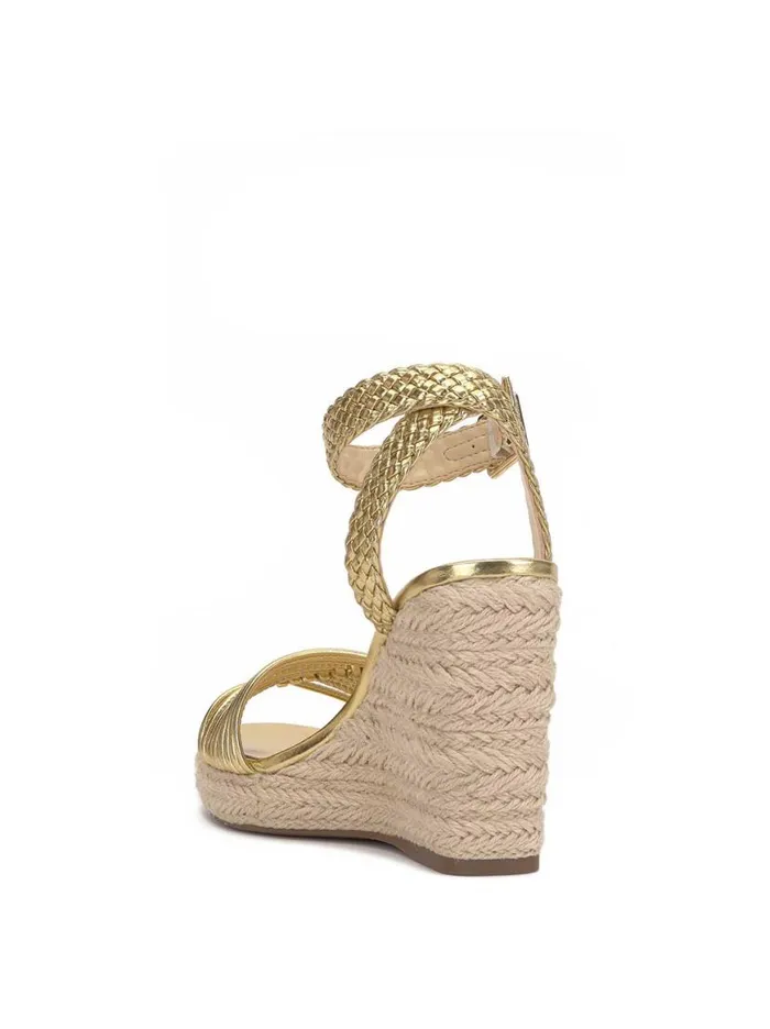 Women Talise Braided Wedge In Gold Jessica Simpson Wedges