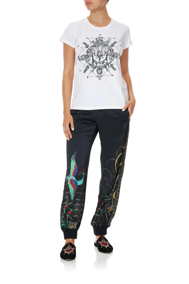 Women Tees Camilla Curved Hem Fitted Tee Capricorn