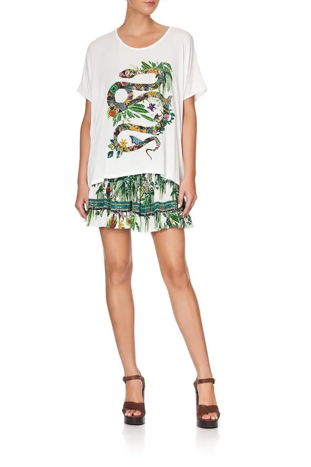 Women Tees Camilla Loose Fit Round Neck Tee Daintree Darling