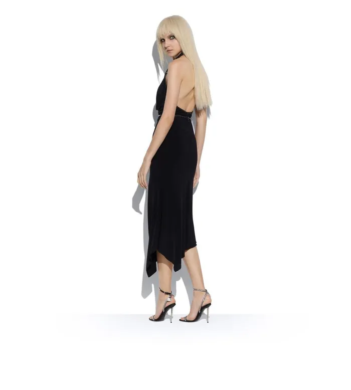 Women The Padlock Tom Ford Crystal Embellished Satin Padlock Pointy Naked Sandal Black Crystal Women The Padlock Tom Ford Crystal Embellished Satin Padlock Pointy Naked Sandal Black Crystal