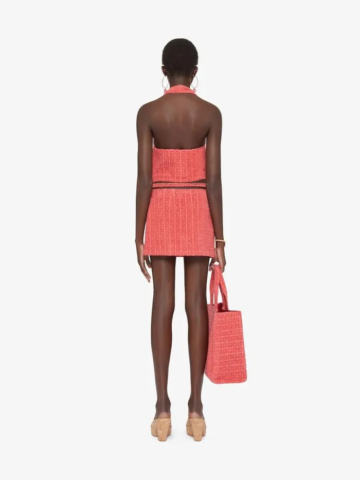Women Tops and Shirts Givenchy Top In 4G Cotton Towelling Coral