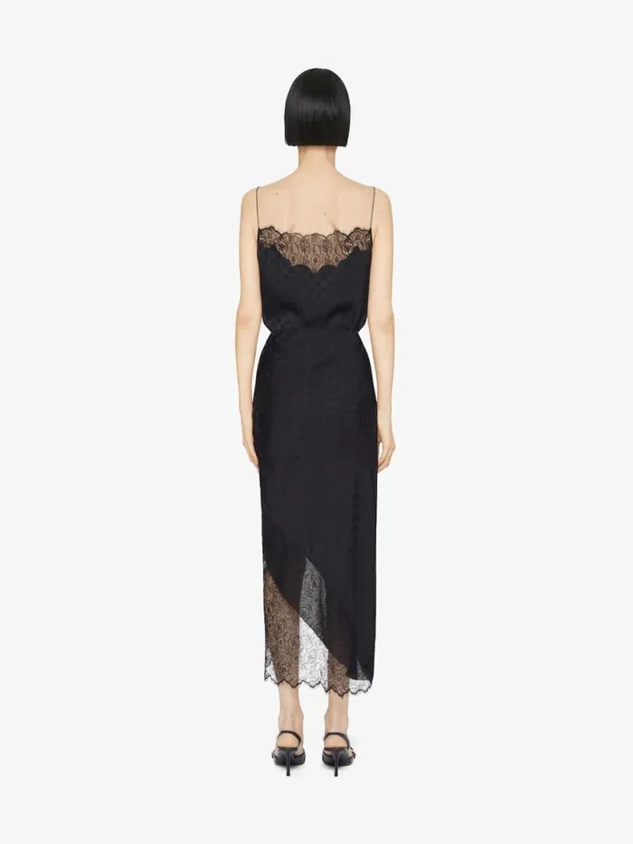 Women Tops and Shirts Givenchy Top In Polka Dots Jacquard And Lace Black