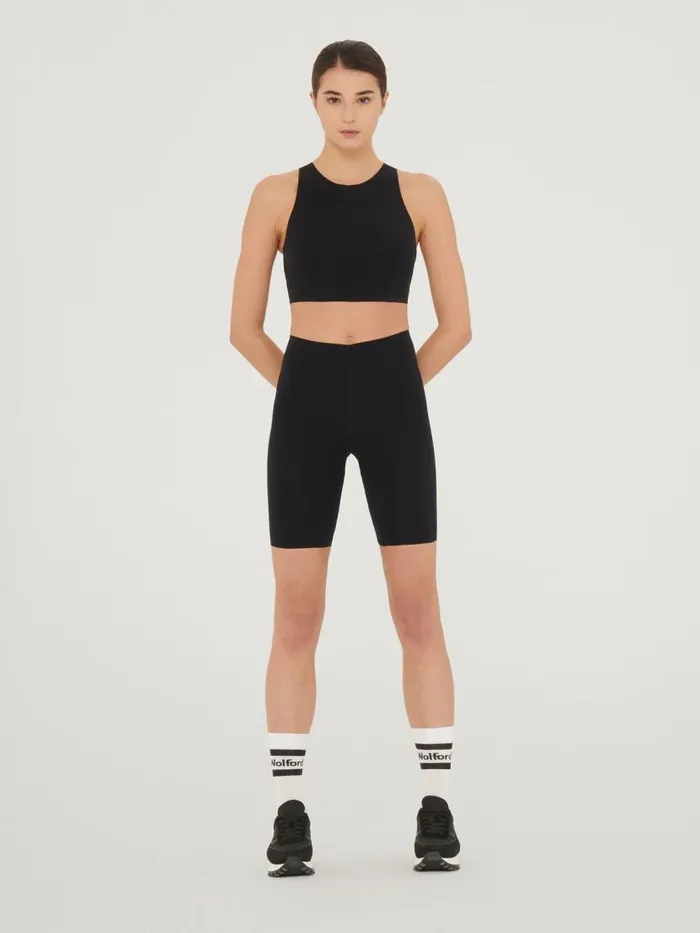 Women Tops and Tshirts Wolford WBonded Crop Top Black