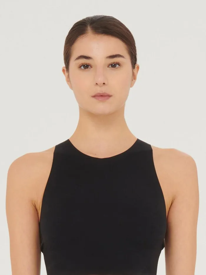 Women Tops and Tshirts Wolford WBonded Crop Top Black