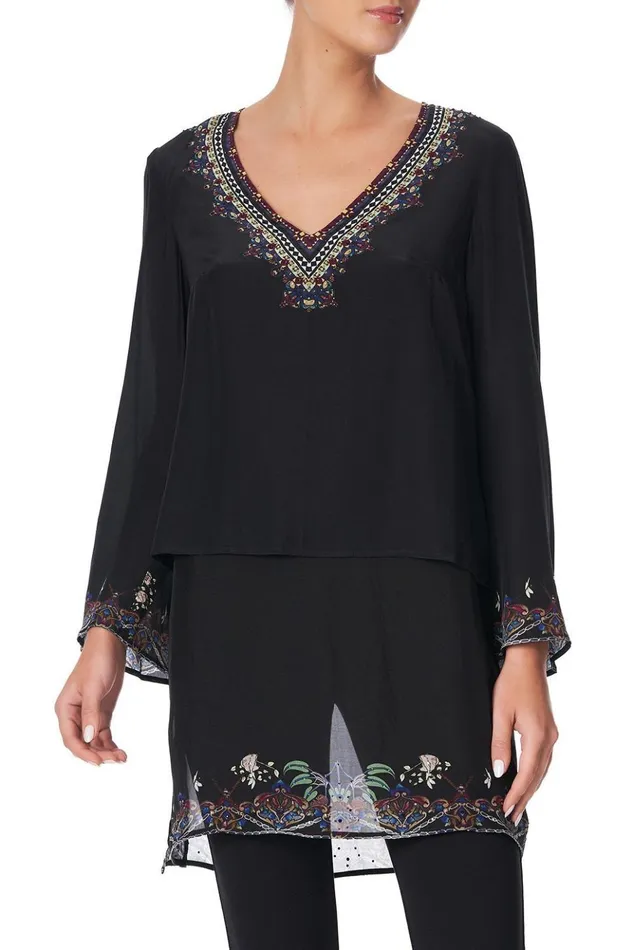 Women Tops Camilla Blouse With Side Split Ms Matilda