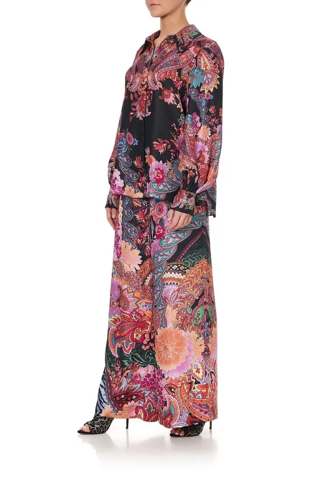 Women Tops Camilla Curved Collar Blouse Swinging Sixties