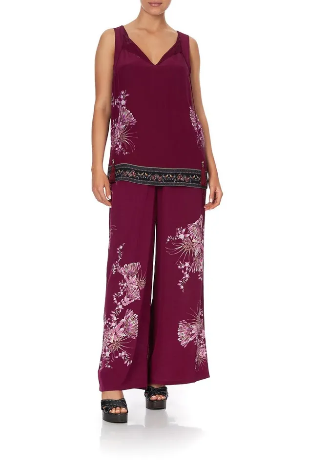 Women Tops Camilla Front Split Tunic Desert Sunrise