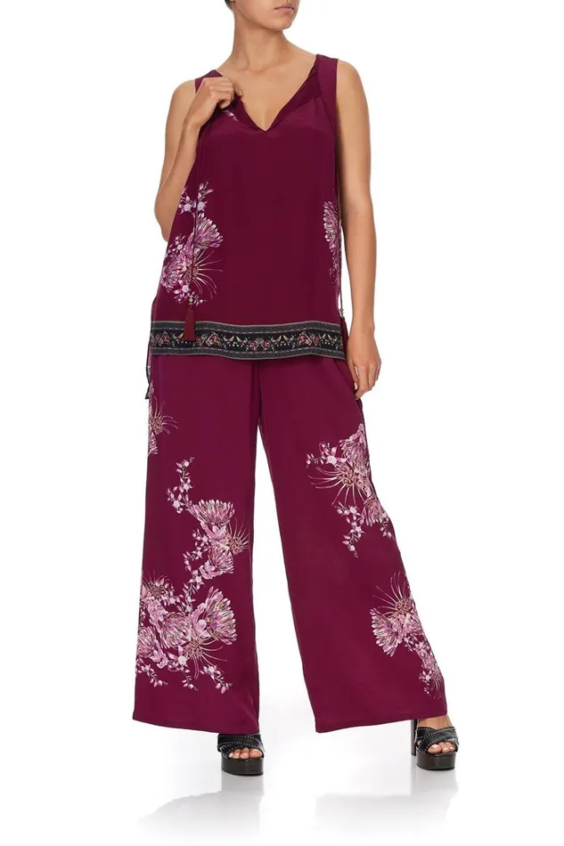 Women Tops Camilla Front Split Tunic Desert Sunrise