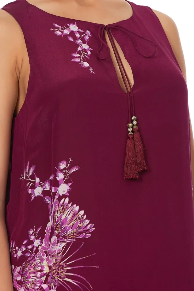 Women Tops Camilla Front Split Tunic Desert Sunrise