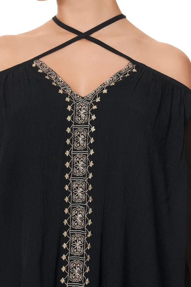 Women Tops Camilla Keyhole Off Shoulder Blouse The Jewelled Arrow