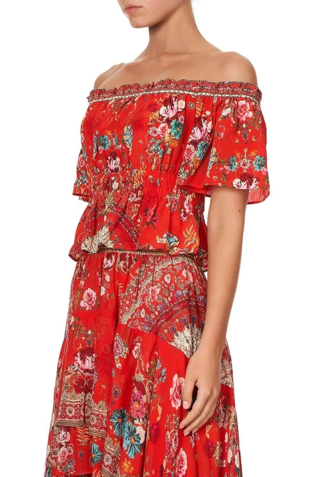 Women Tops Camilla Off Shoulder Gathered Top Cameos Can Can