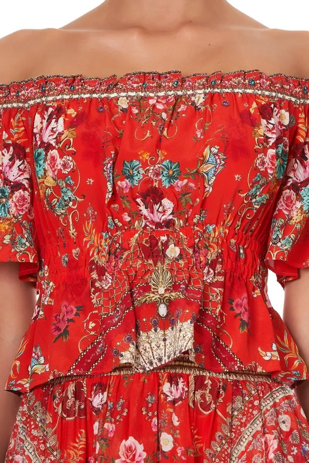 Women Tops Camilla Off Shoulder Gathered Top Cameos Can Can