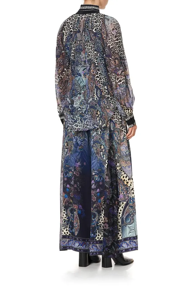 Women Tops Camilla Raglan Button Up Shirt Festival Express