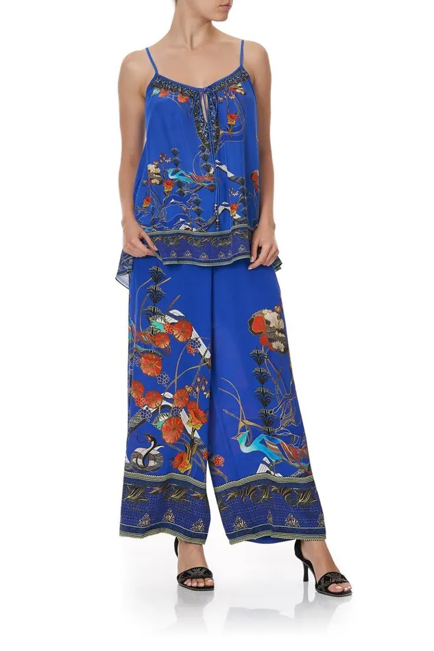 Women Tops Camilla Strap Top With Tie Front Detail Tree Of Life