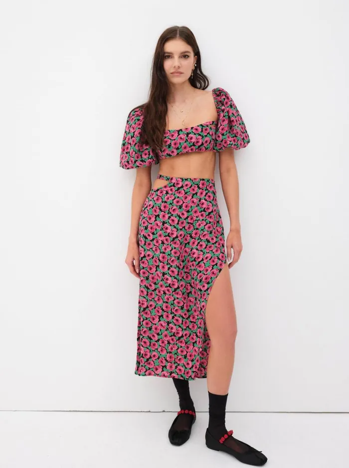 Women Tops For Love and Lemons Dolcetto Crop Top Red Women Tops For Love and Lemons Dolcetto Crop Top Red