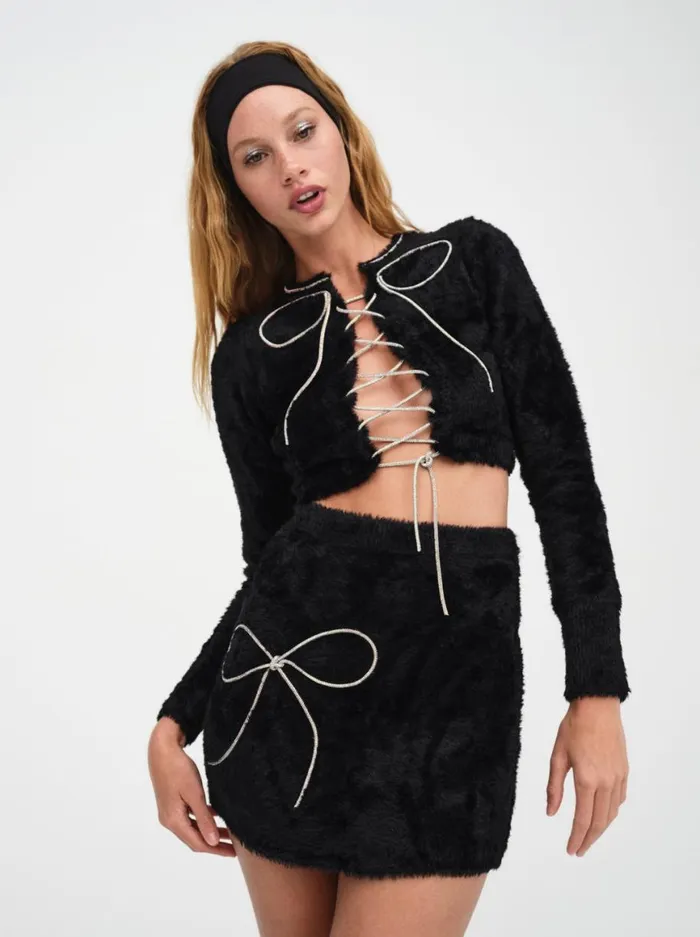 Women Tops For Love and Lemons Santana Top Black
