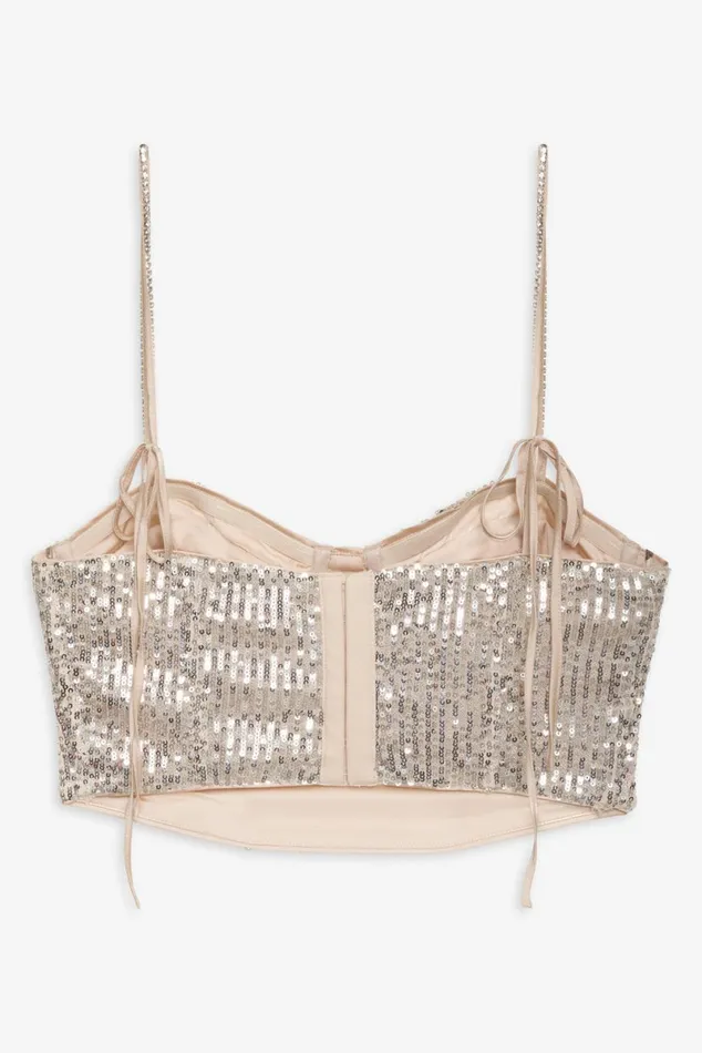 Women Tops For Love and Lemons Tia Top Silver Women Tops For Love and Lemons Tia Top Silver