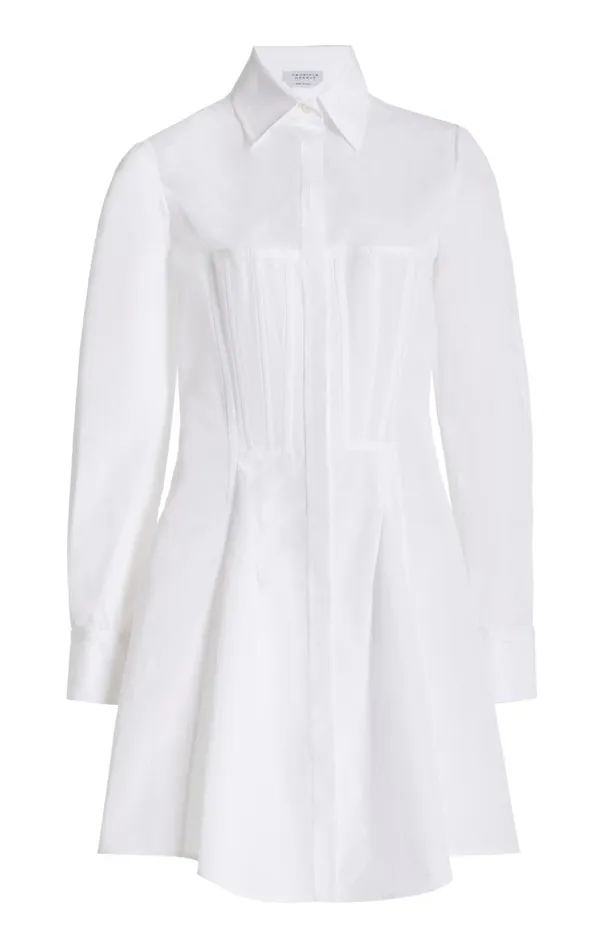 Women Tops Gabriela Hearst Garcia Top In White Sea Island Cotton Poplin