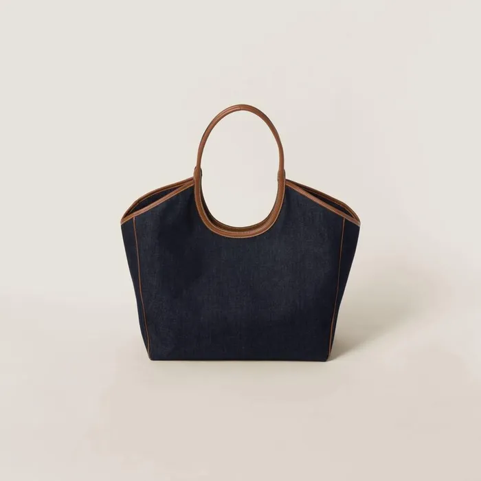 Women Totes Miu Miu IVY Denim Bag Bluebrandy Women Totes Miu Miu IVY Denim Bag Bluebrandy