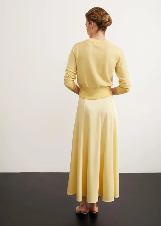 Women Tresco Wool Cashmere Cardigan Lemon Hobbs Jumpers and Cardigans
