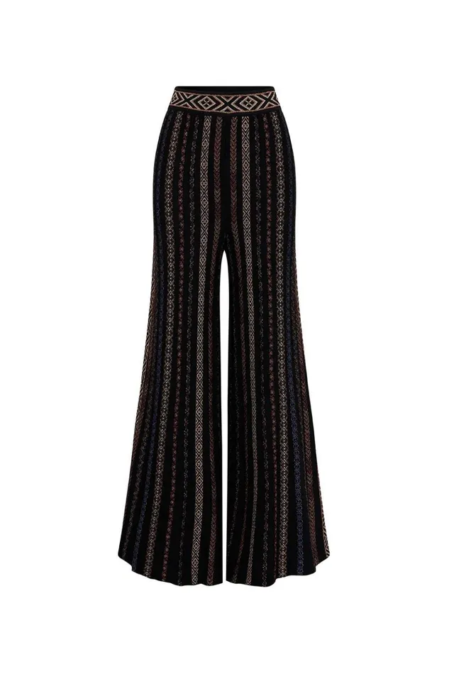 Women Trousers and Leggings Camilla Fit And Flare Knit Pants Swinging Sixties