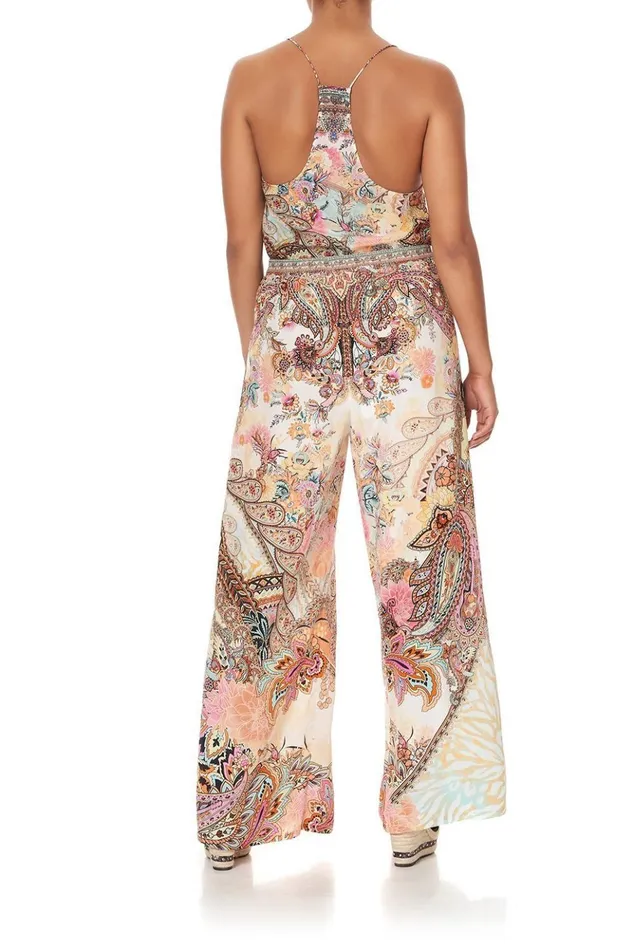 Women Trousers and Leggings Camilla Wide Leg Trouser With Front Pockets Carnaby Disco