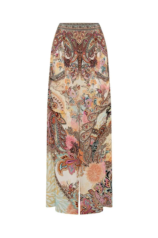 Women Trousers and Leggings Camilla Wide Leg Trouser With Front Pockets Carnaby Disco