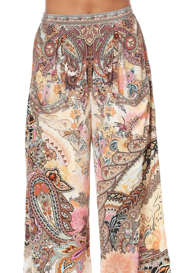 Women Trousers and Leggings Camilla Wide Leg Trouser With Front Pockets Carnaby Disco