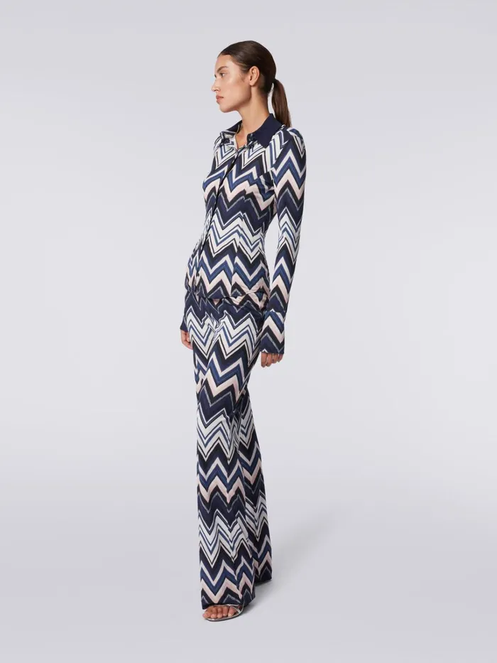 Women Trousers In Viscose With Zigzag Print Multicoloured Missoni Trousers