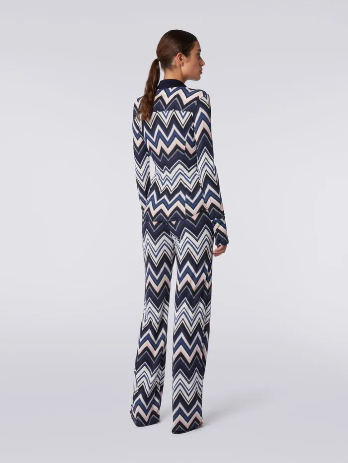 Women Trousers In Viscose With Zigzag Print Multicoloured Missoni Trousers