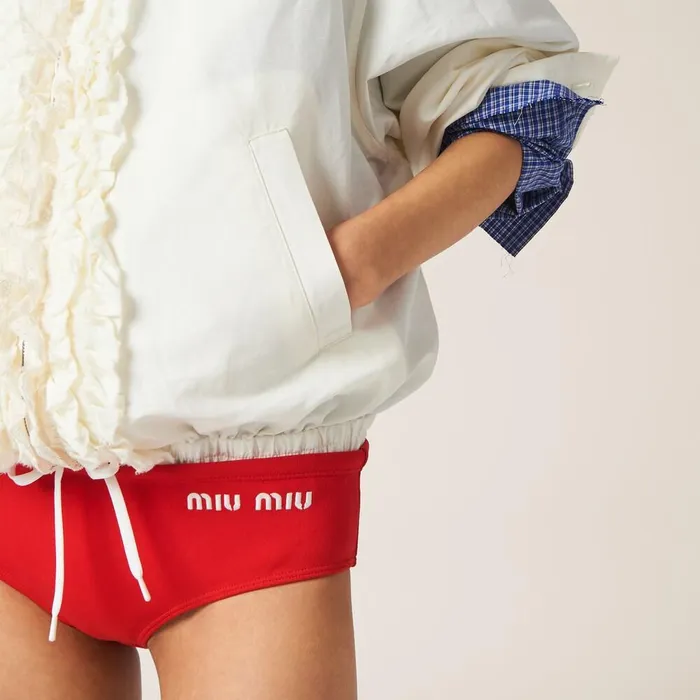 Women Underwear And Beachwear Miu Miu Swimsuit Red Women Underwear And Beachwear Miu Miu Swimsuit Red