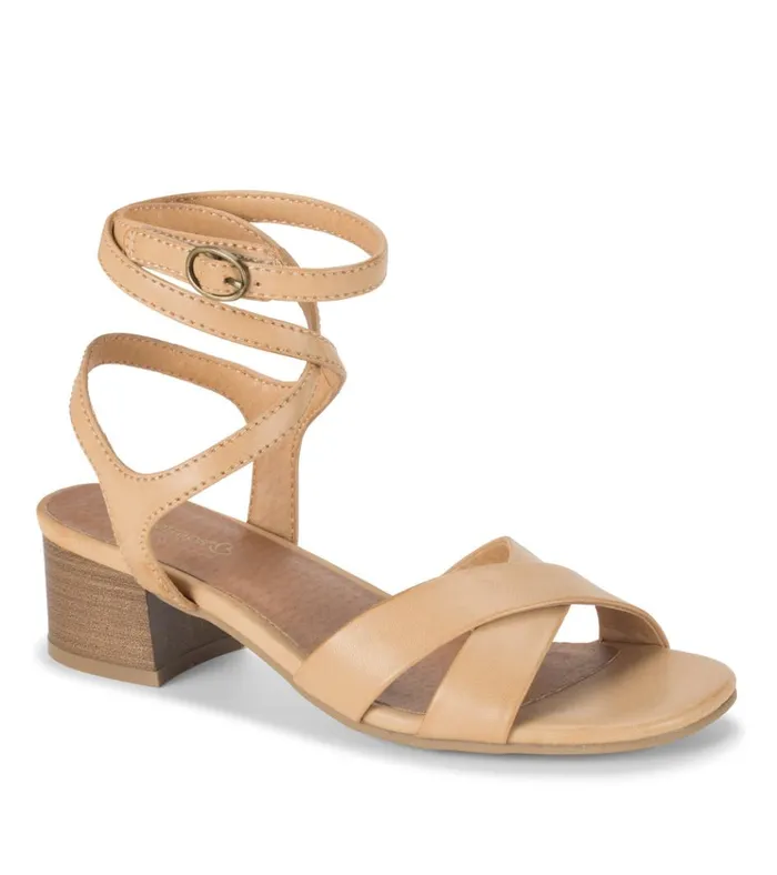 Women Valerie Block Heel Sandal Natural Baretraps Classic Comfort Sandals