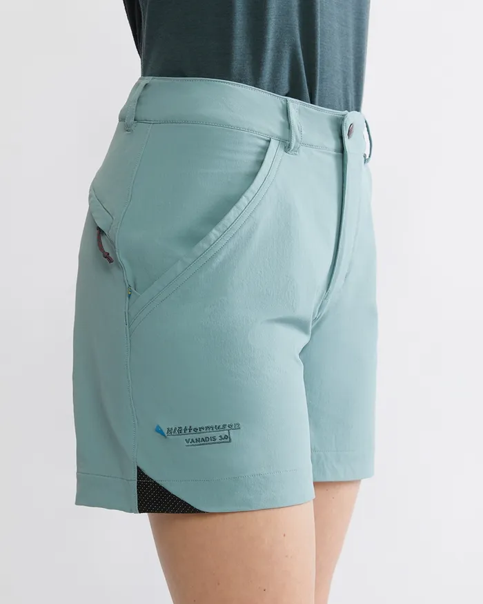 Women Vanadis 30 Light WindStretch Pants Rose Red Klttermusen Shorts