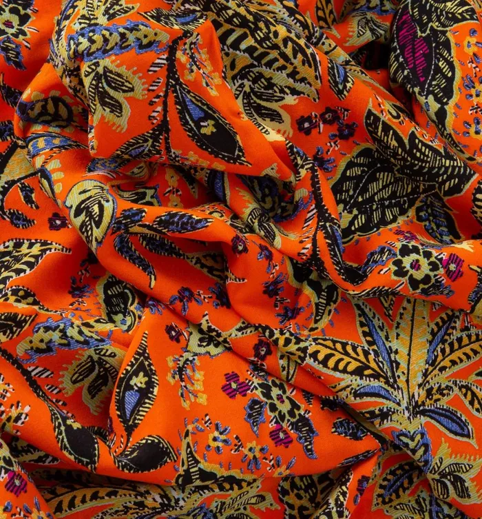 Women Viscose Fabric Cut 8211 Coral Prints Promod Fabric Cuts And Patterns