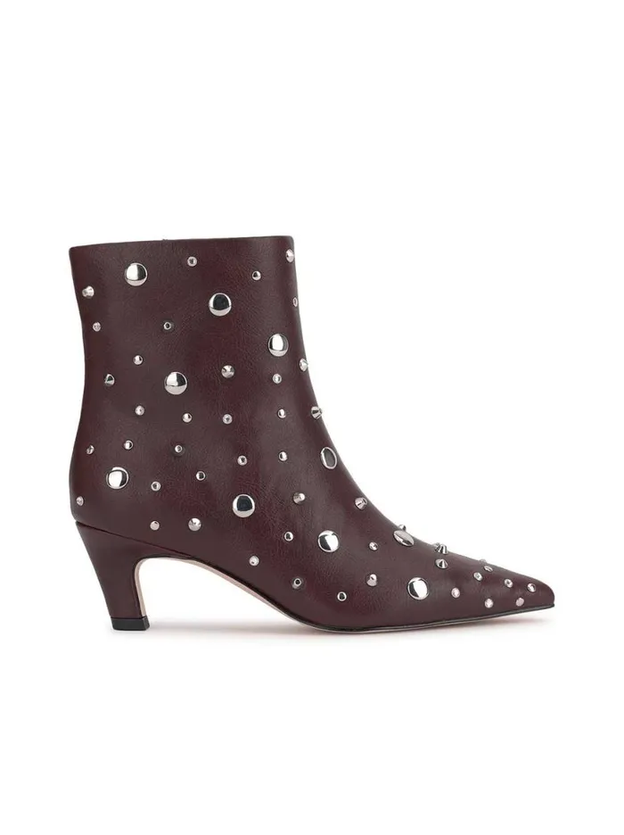Women Viviana Kitten Heel Bootie In Dark Cherry Jessica Simpson Boots and Booties