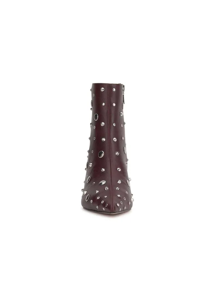 Women Viviana Kitten Heel Bootie In Dark Cherry Jessica Simpson Boots and Booties