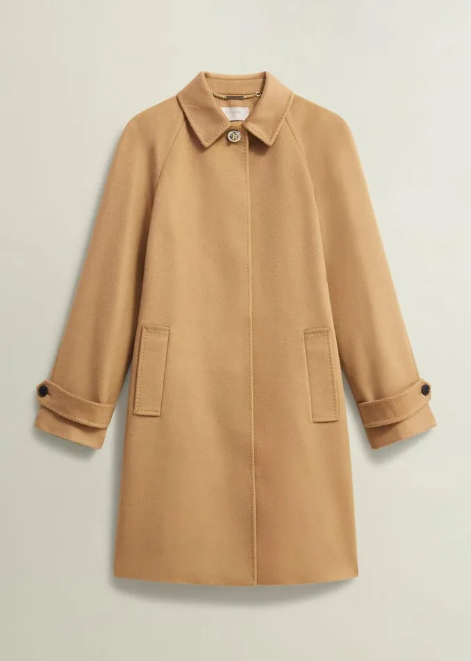 Women Vivienne Wool Coat Warm Beige Hobbs Coats and Jackets