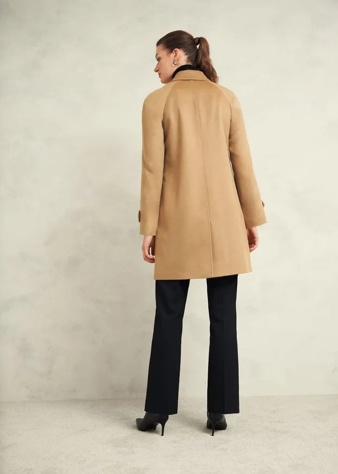 Women Vivienne Wool Coat Warm Beige Hobbs Coats and Jackets