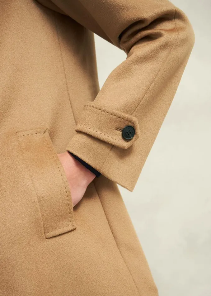 Women Vivienne Wool Coat Warm Beige Hobbs Coats and Jackets