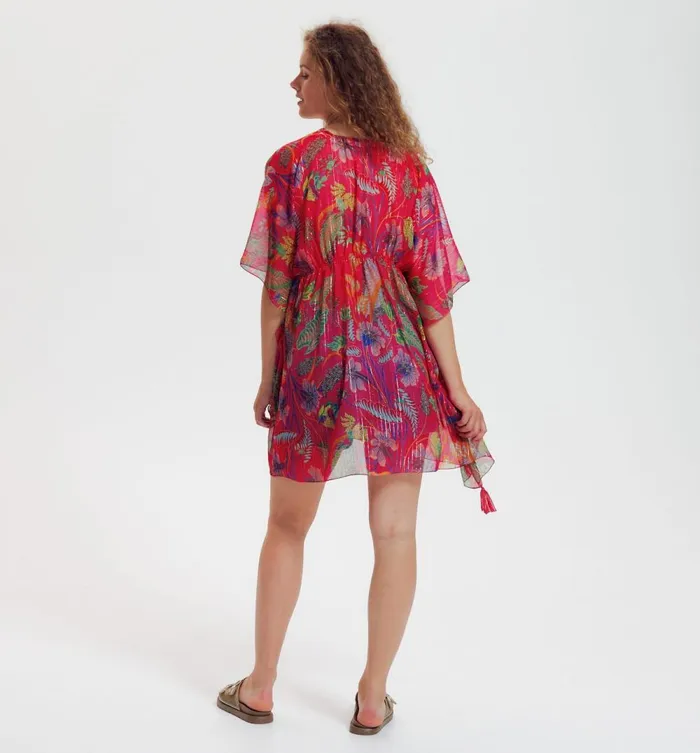 Women Voile Kaftan Tunic 8211 Pink Print Promod Shirts And Tunics Women Voile Kaftan Tunic 8211 Pink Print Promod Shirts And Tunics