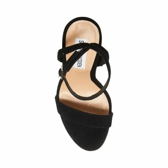 Women WAFER BLACK SUEDE Black Suede Steve Madden Heels Women WAFER BLACK SUEDE Black Suede Steve Madden Heels