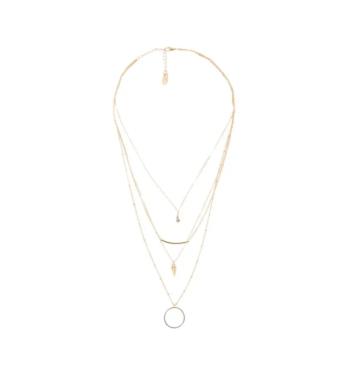 Women Waterfall Necklace 8211 Gold Promod Jewellery